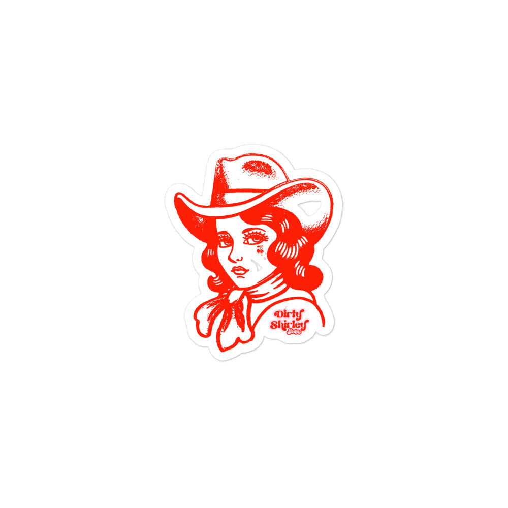 Cowgirls Don't Cry Sticker