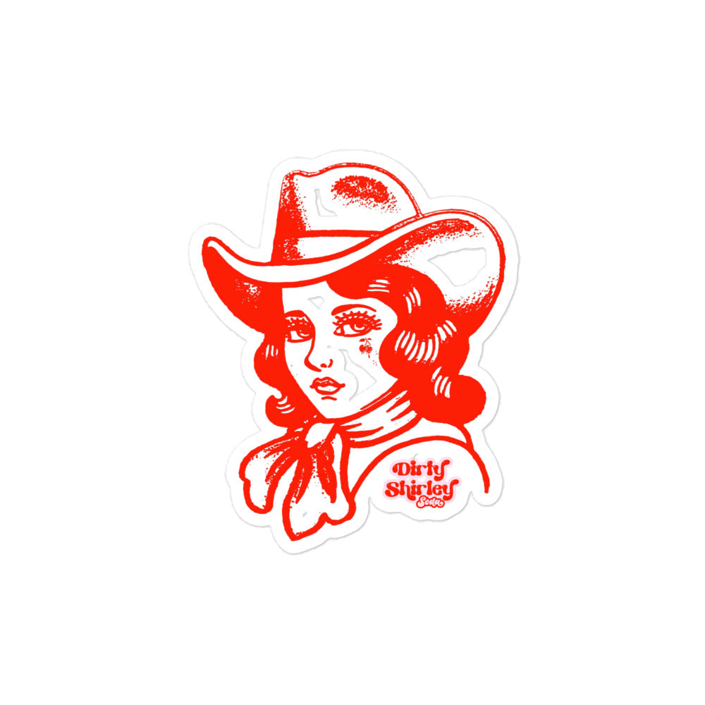 Cowgirls Don't Cry Sticker